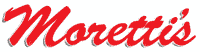 The logo for Moretti's. 