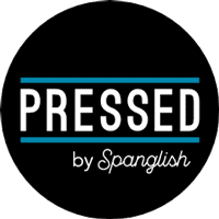 The logo for Pressed by Spanglish 