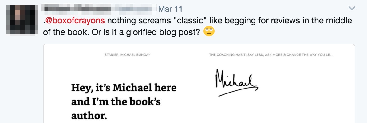 How to self-publish a book - not everyone liked when we asked for reviews inside our book, but it was effective