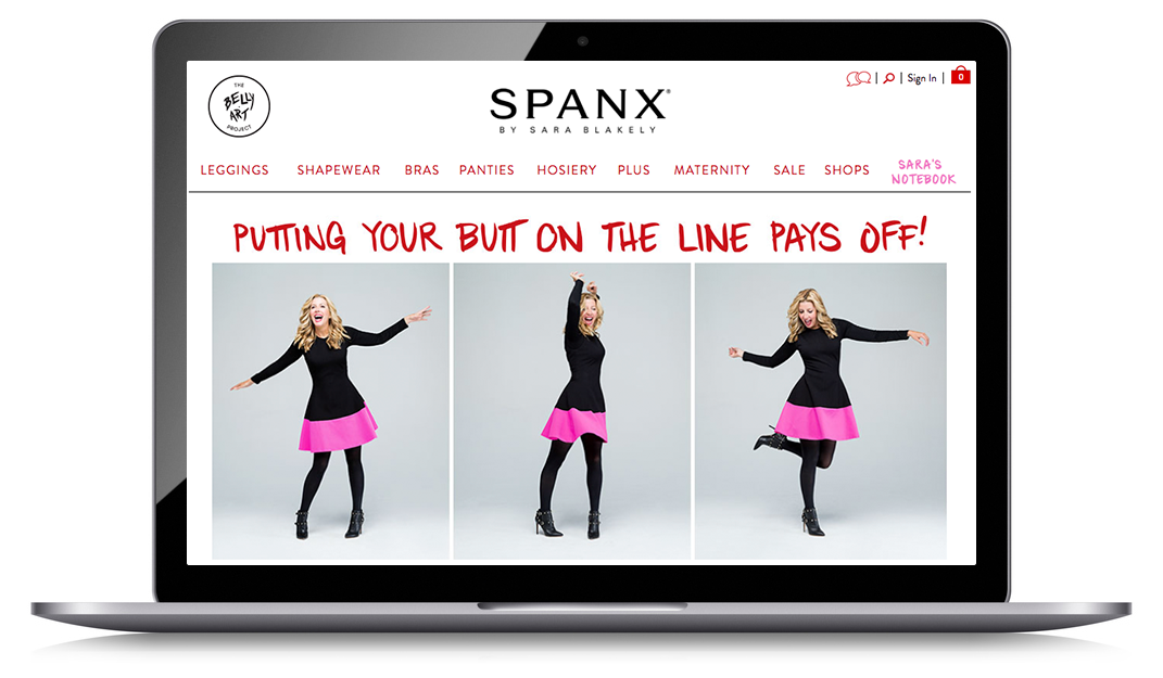  Unique business ideas worth millions - Spanx website